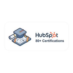 HubSpot 80 certifications